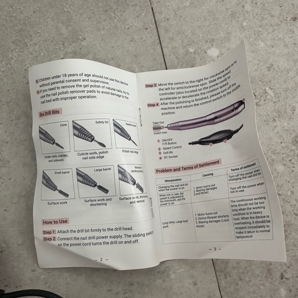 Pink Electric Nail Drill - Picture 5 of 5